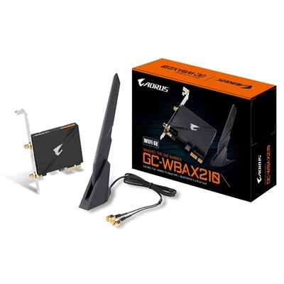 Gigabyte GC-WBAX210 WiFi 6E PCIe Card - Intel AX210 2400Mbps Gigabyte GC-WBAX210 WiFi 6E PCIe Card - Intel AX210 2400Mbps